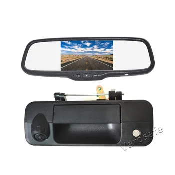 Vardsafe VS435C | Hayon Inversarea Camera de Rezervă + Clip-on Oglinda retrovizoare Monitor pentru Toyota Tundra